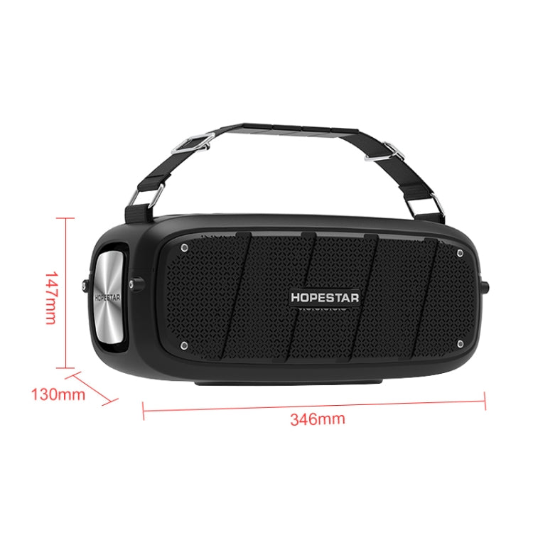HOPESTAR A20 Pro TWS Portable Outdoor Waterproof Subwoofer Bluetooth Speaker with Microphone, Support Power Bank & Hands-free Call & U Disk & TF Card & 3.5mm AUX