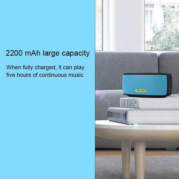 awei Y210 Portable Wireless Bluetooth Speaker V4.2 with Enhanced Bass, Support NFC / TF Card / AUX
