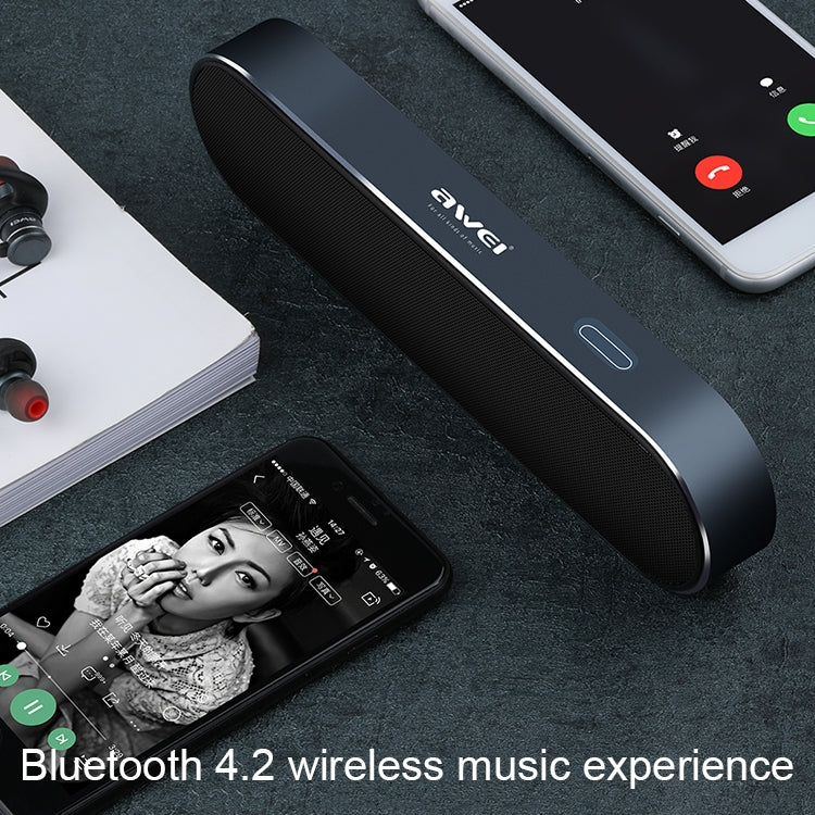 awei Y220 Portable Wireless Bluetooth Speaker V4.2 with HD Clear 3D Stereo Sound and Noise Cancelling, Support TF Card / AUX