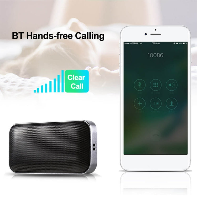 BT209 Outdoor Portable Ultra-thin Mini Wireless Bluetooth Speaker, Support TF Card & Hands-free Calling