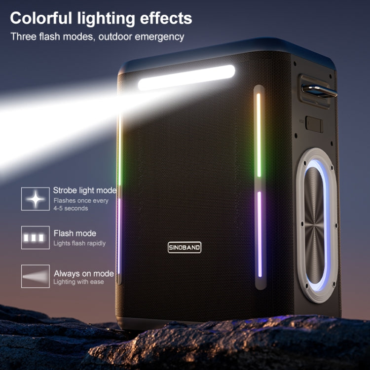 XDOBO SINOBAND Party 1981 300W Outdoor Portable TWS Bluetooth Speaker with LED Colorful Light