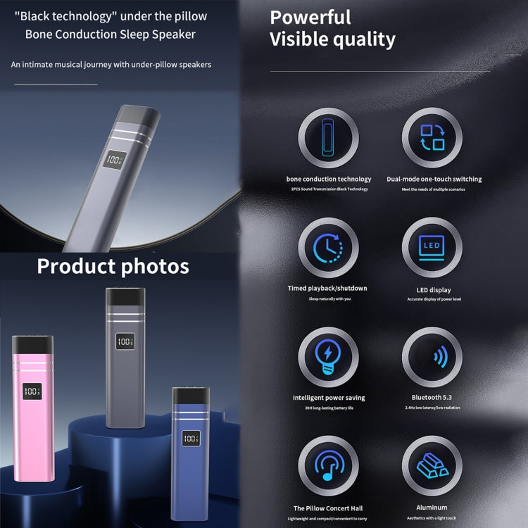 QY08 Bluetooth Bone Conduction Pillow Speaker