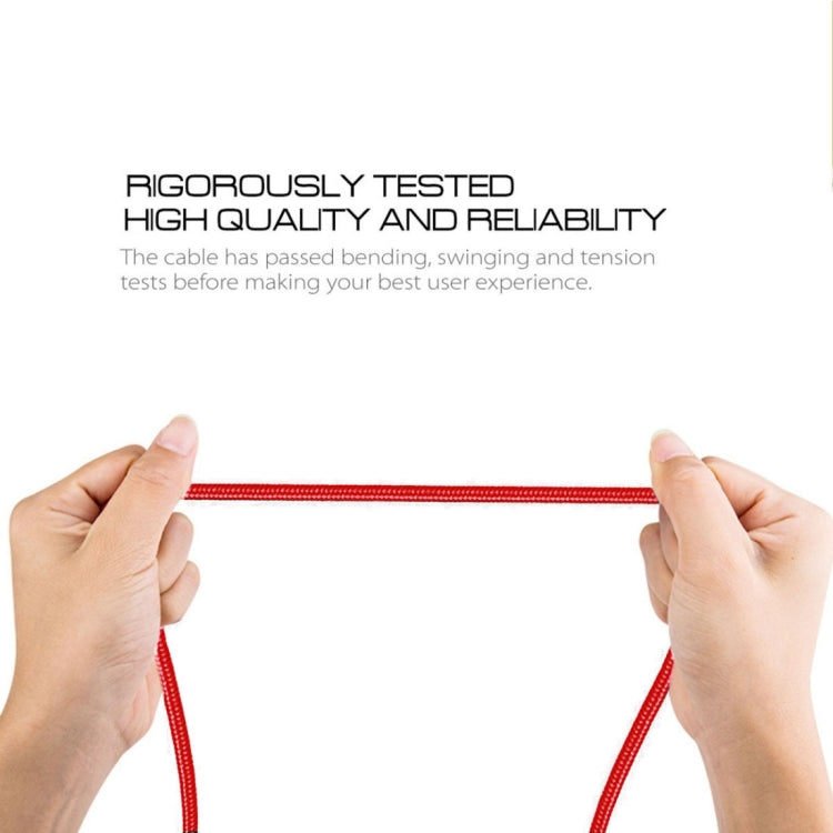 1m 2A USB to 8 Pin Nylon Weave Style Data Sync Charging Cable