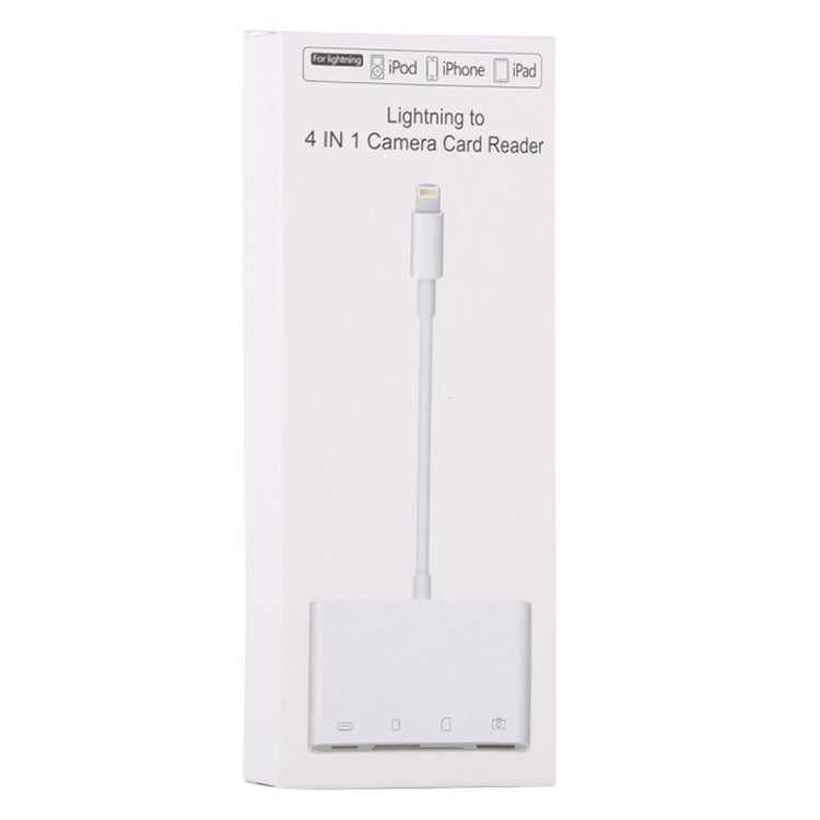 NK-108L 8 Pin to USB + TF Card + SD Card Camera Reader Adapter, Compatible with IOS 9.1 and Above Systems