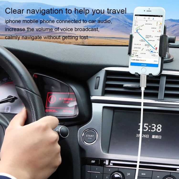 8 Pin to 3.5mm AUX Audio Adapter Cable, Length: 1m