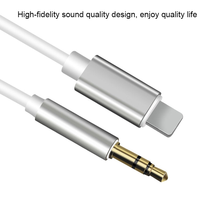 8 Pin to 3.5mm AUX Audio Adapter Cable, Length: 1m
