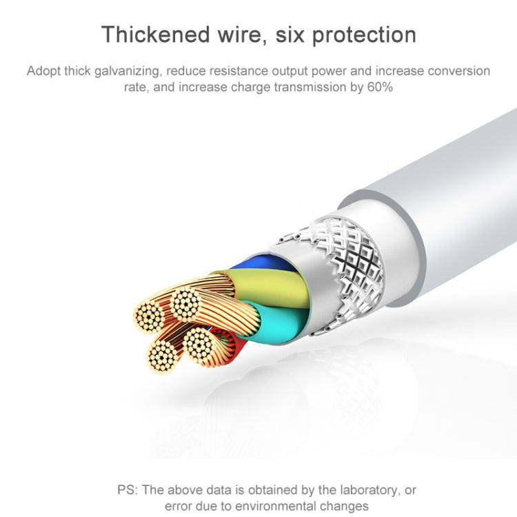 AWEI CL-68 3A Type-C / USB-C to 8 Pin PD Fast Charging Data Cable, Length: 1m