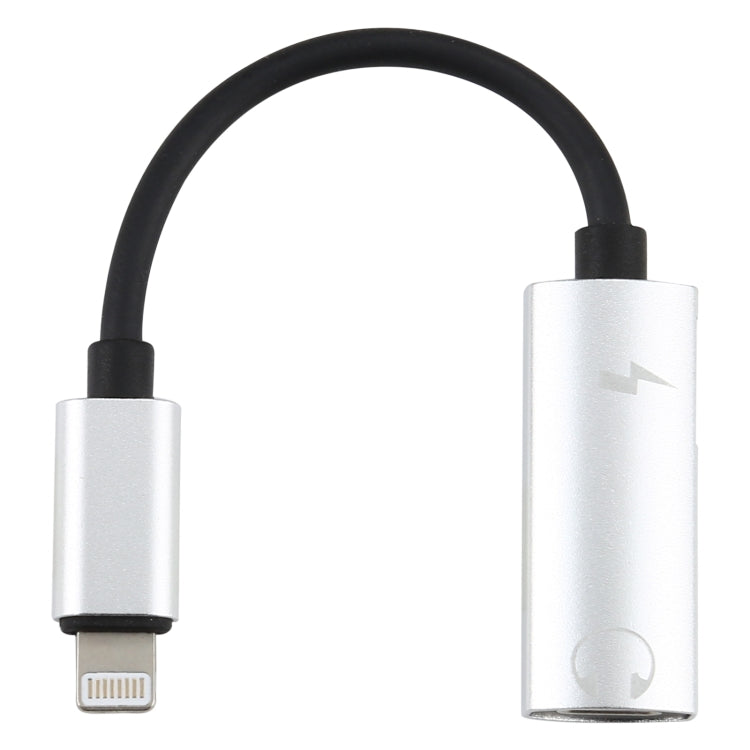 2 in 1 8 Pin Male to Dual 8 Pin Female Charging and Listening to Music Audio Earphone Adapter, Compatible with All IOS Systems