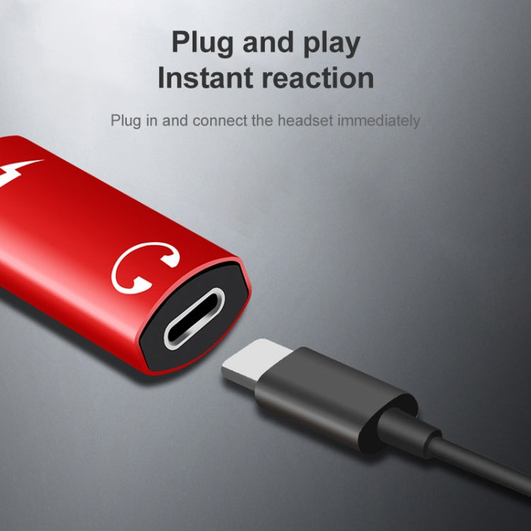 2 in 1 8 Pin Male to Dual 8 Pin Female Charging and Listening to Music Audio Earphone Adapter, Compatible with All IOS Systems