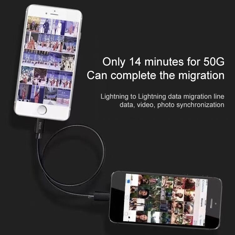 8 Pin to 8 Pin Data Migration Cable, Support Charging, Cable Length: 30cm
