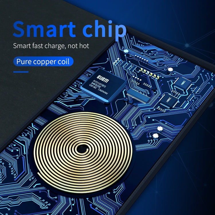 OJD-36 QI Standard 10W Lighting Wireless Charger Rubber Mouse Pad, Size: 26.2 x 19.8 x 0.65cm