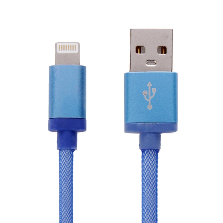 1m Net Style Metal Head 8 Pin to USB Data / Charger Cable