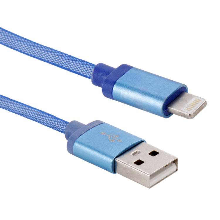 1m Net Style Metal Head 8 Pin to USB Data / Charger Cable