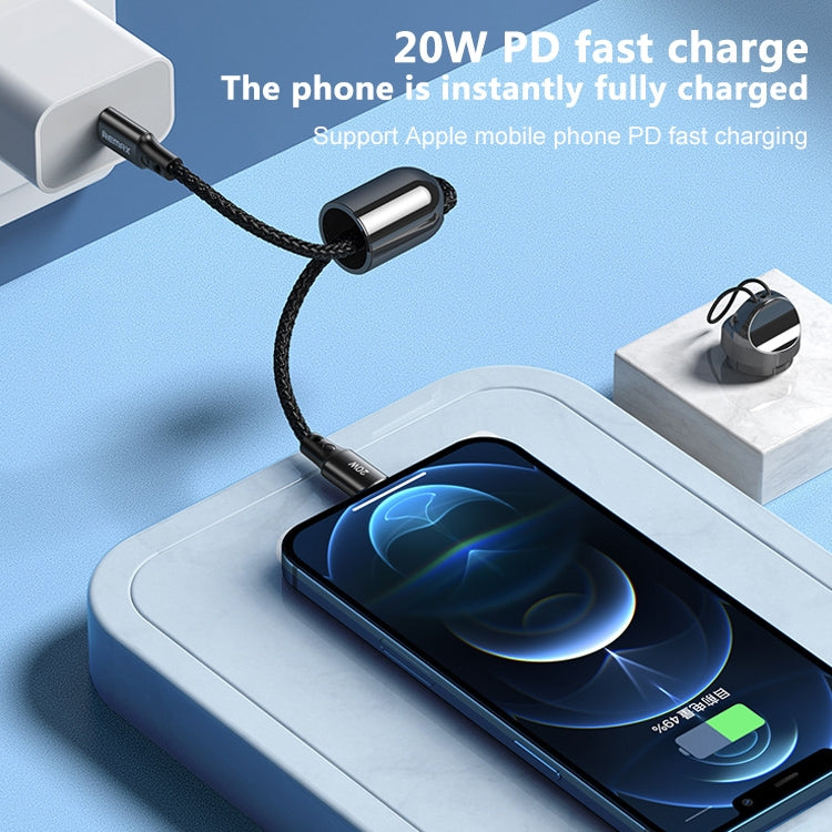 REMAX RC-140i Thor Series PD 20W USB-C / Type-C to 8 Pin Portable Lanyard Data Cable, Cable Length: 1.2m
