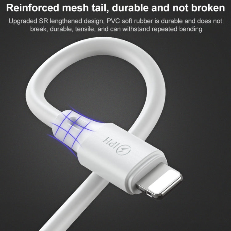 WK WDC-103 3A 3 In 1 8 Pin + Micro USB + Type-C / USB-C Fullspeed Pro Charging Data Cable, Length: 1.15m