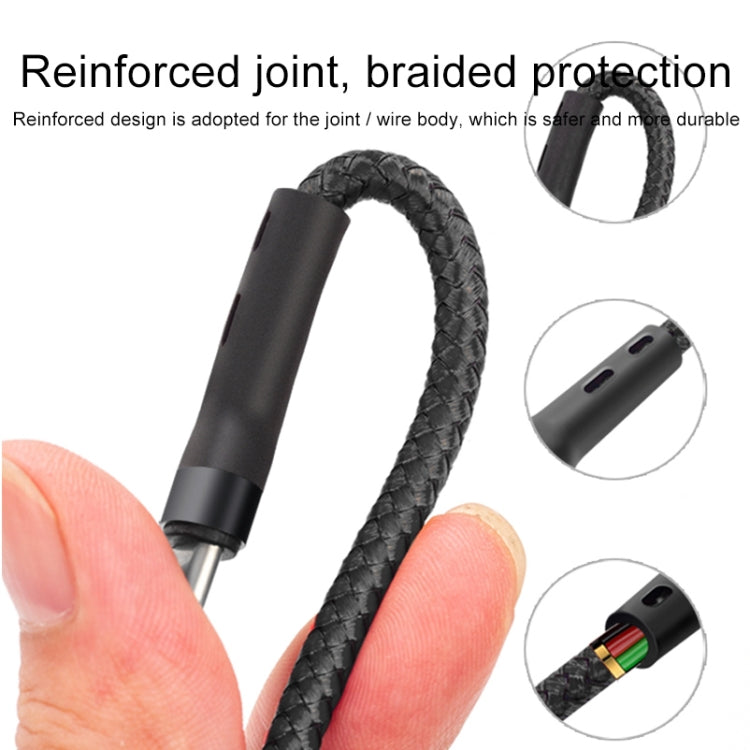 100W 6A Type-C to 8 Pin+Type-C+Micro USB Charging Data Cable, 1.3m