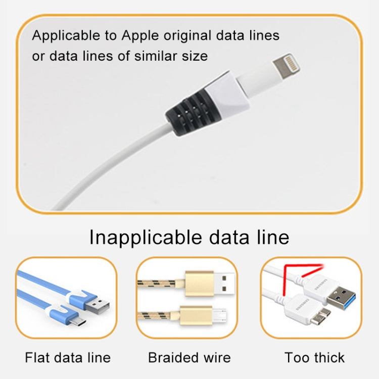 2 PCS Anti-break USB Charge Cable Winder Protective Case Protection Sleeve