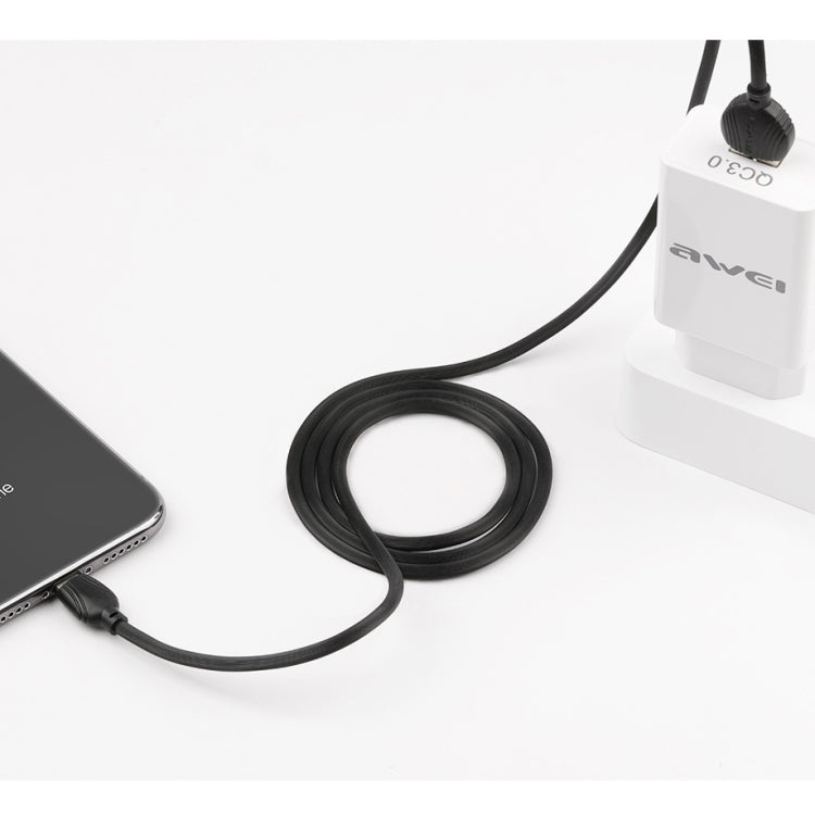awei CL-63 2.5A 8 Pin Charging + Transmission Aluminum Alloy Data Cable, Length: 1m