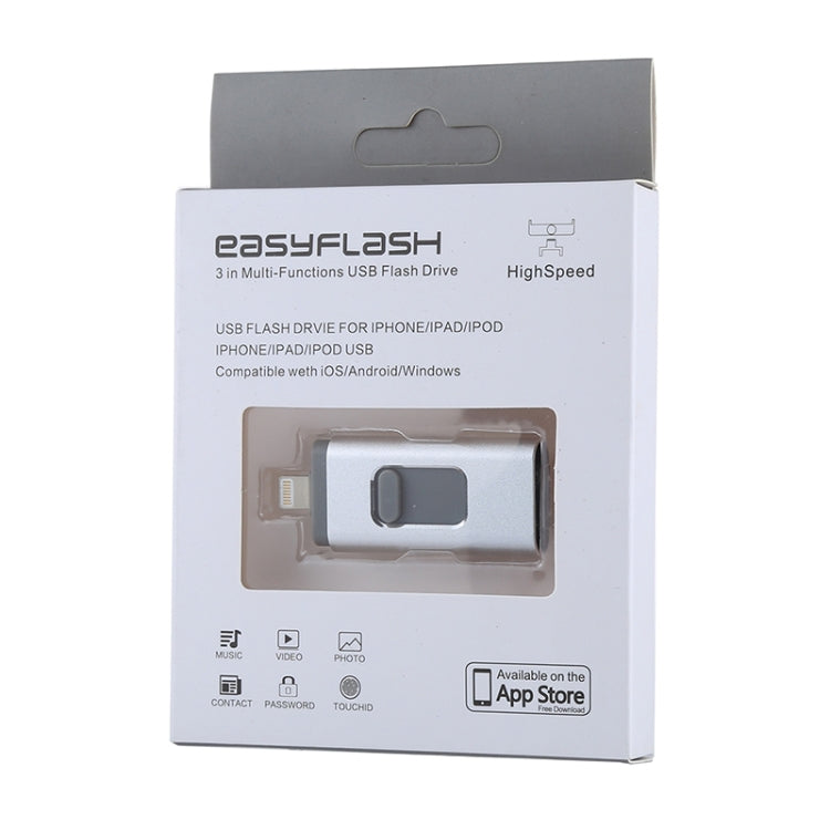 easyflash RQW-01B 3 in 1 USB 2.0 & 8 Pin & Micro USB 16GB Flash Drive