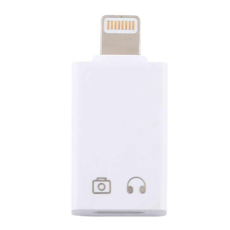 8 Pin Male to USB-C / Type-C Female Charging and Listening Song Audio Adapter Earphone Adapter, Support Data Transmission & Take Pictures