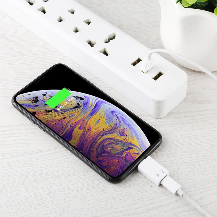 8 Pin Male to USB-C / Type-C Female Charging and Listening Song Audio Adapter Earphone Adapter, Support Data Transmission & Take Pictures