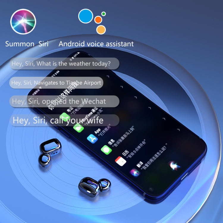 A9 TWS CVC8.0 and DSP Dual Noise Cancelling Bluetooth Earphone with Magnetic Charging Box & LED Digital Display, Support Touch & HD Call & Siri & Power Bank