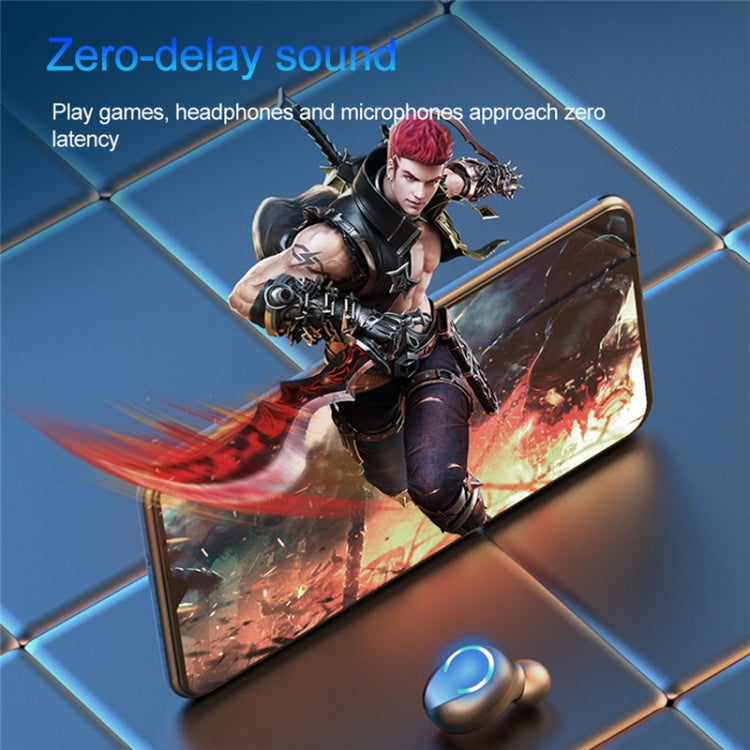 F9-9 TWS CVC8.0 Noise Cancelling Bluetooth Earphone with Charging Box, Support Touch Lighting Effect & Three-screen LED Power Display & Power Bank & Mobile Phone Holder & HD Call & Voice Assistant