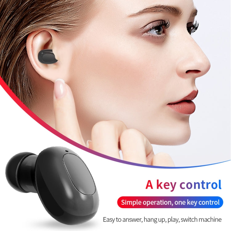 A10 TWS Space Capsule Shape Wireless Bluetooth Earphone with Magnetic Charging Box & Lanyard, Support HD Call & Automatic Pairing Bluetooth