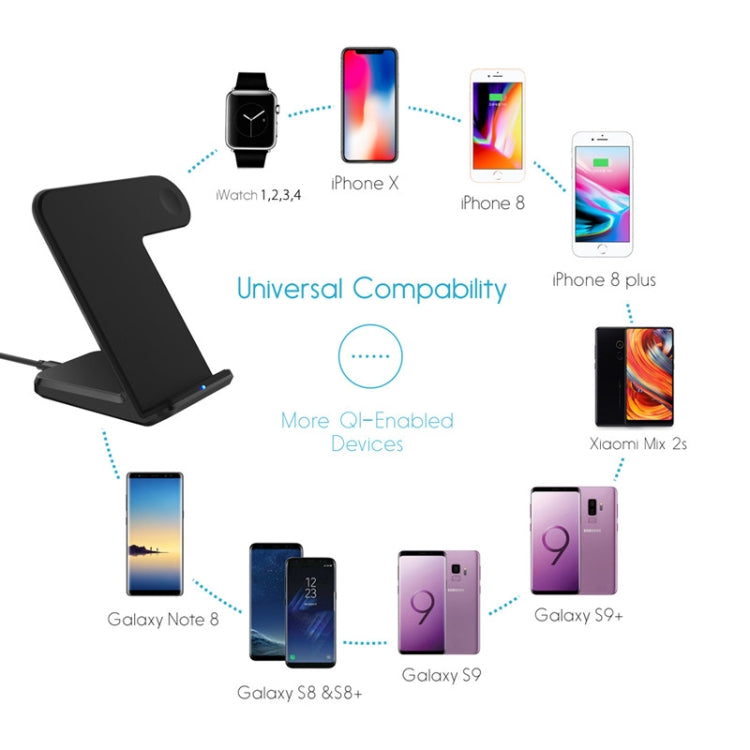 F11 Vertical Magnetic Wireless Charger for QI Charging Standard Mobile Phones & Apple Watch Series