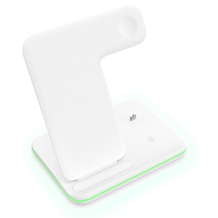 Z5 QI Vertical Magnetic Wireless Charger for Mobile Phones & Apple Watches & AirPods / Xiaomi Redmi AirDots, with Touch Ring Light