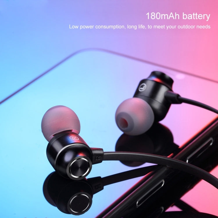 Bluetooth 5.1 Round Wire Neck-mounted Bluetooth Sports Earphone with Magnetic Function