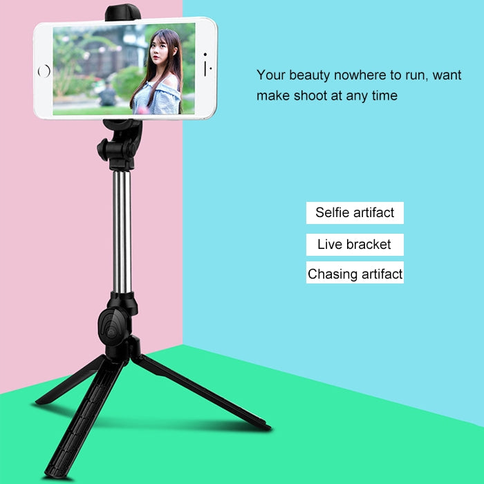 XT10 Multi-function Mobile Live Broadcast Bluetooth Self-timer Pole Tripod