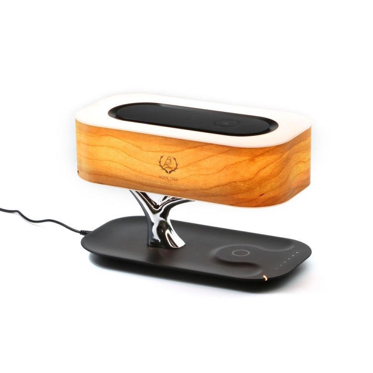 Tree Light Bluetooth Speaker Desk Lamp Phone Wireless Charger, EU Plug