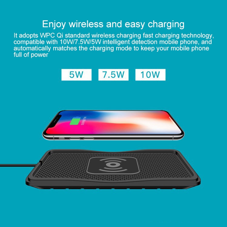 C3 QI Standard Vehicle Anti-skid Wireless Fast Charging Charger