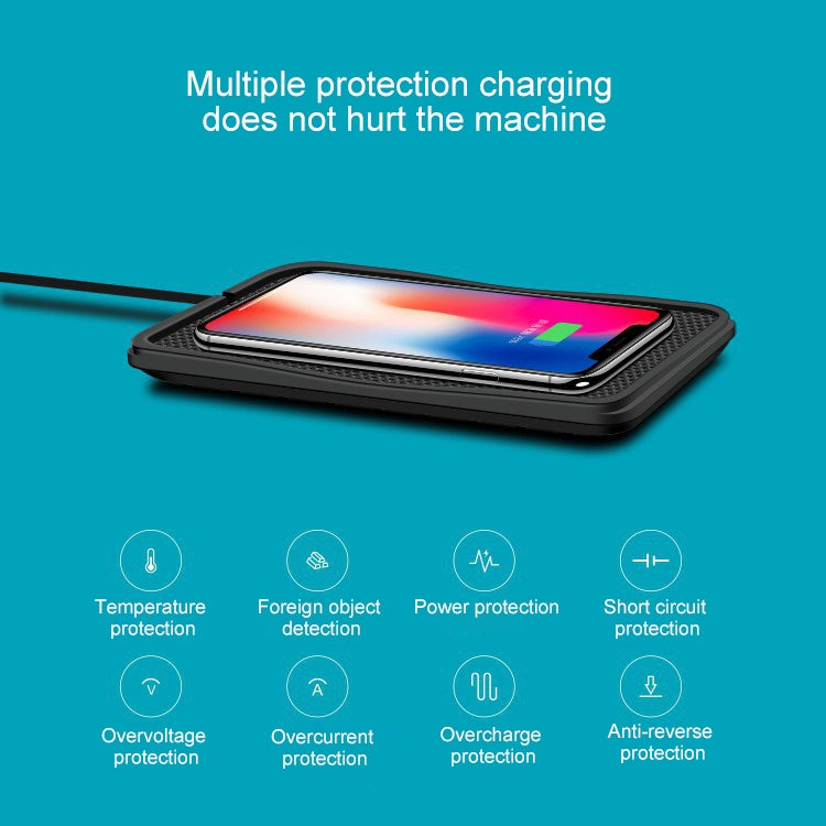 C3 QI Standard Vehicle Anti-skid Wireless Fast Charging Charger