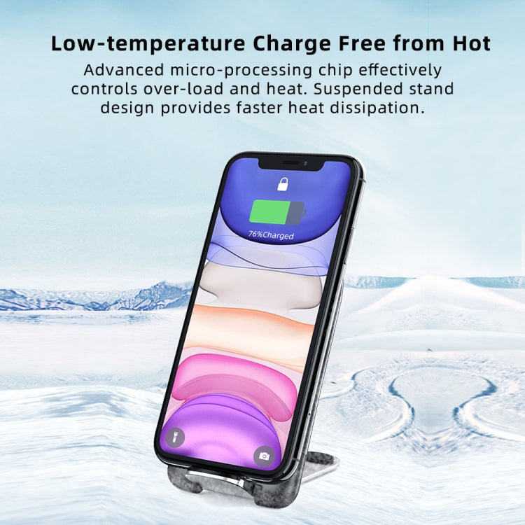 ROCK W30 15W Mobile Phone Wireless Charger Foldable Desktop Holder