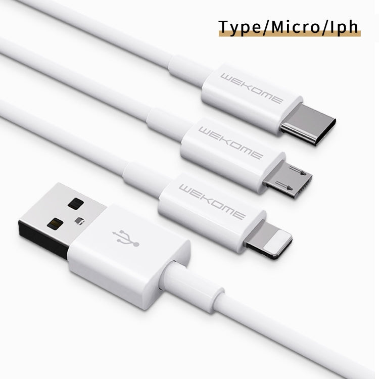 WK WDC-117 3A 8 Pin Fast Charging Charging Cable, Length: 1.2m