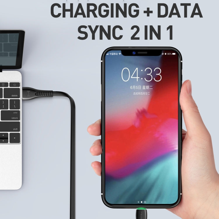 Mcdodo CA-6361 Flying Fish Series 8 Pin to USB LED Cable, Length: 1.2m