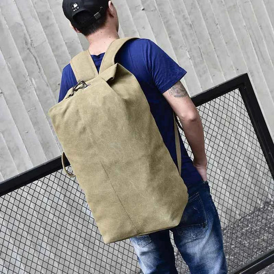 Waterproof Canvas Hiking Backpack - High Capacity Travel Pack in 2 Sizes | Outdoor Adventure Rucksack