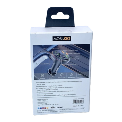 Mobigo PD 20W FM MP3 Car Charger 9eight5