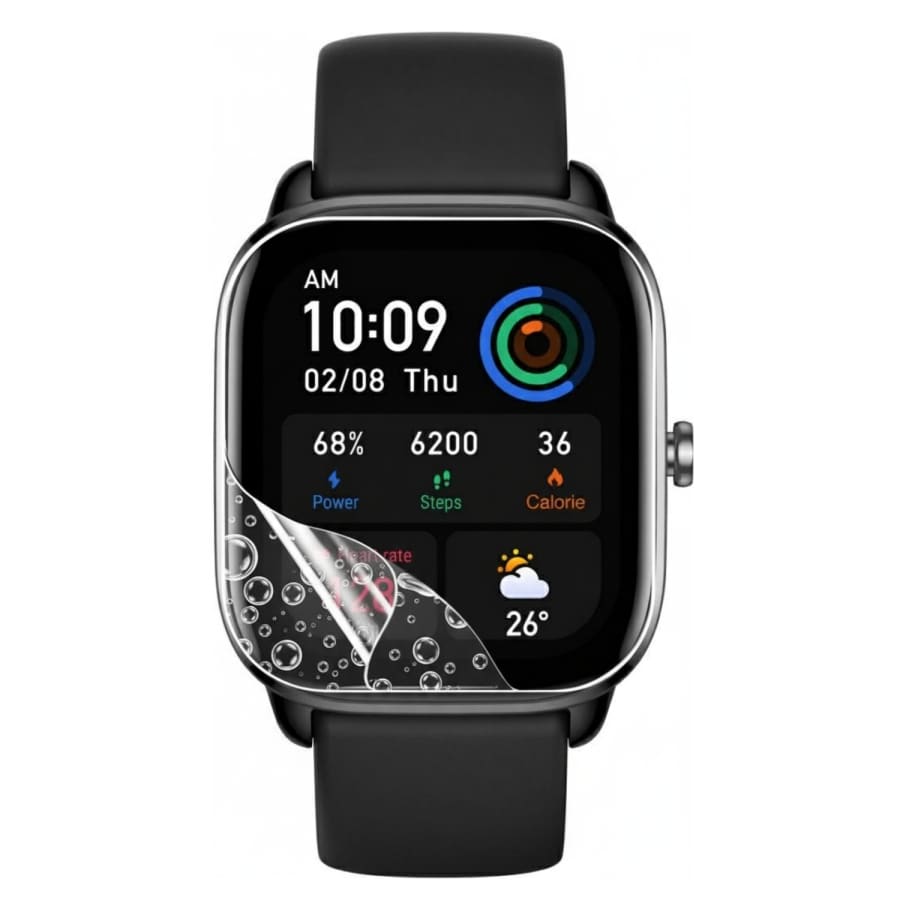Hydrogel Screen Protector for Amazfit GTS 4 Mini (2022) (Pack of 6) That Watch Shop