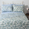 PERCALE REVERSIBLE QUILT SET - JACOBEAN WINDFLOWER