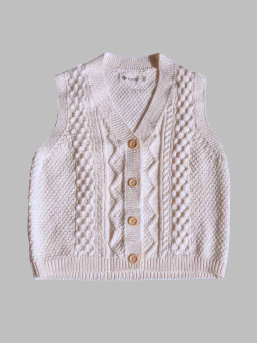 Knitted Vest - Cream