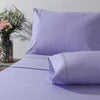 ORGANIC COTTON COLOURED SHEET SET 250TC - LAVENDER MIST