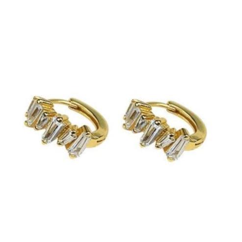 ELODIE HUGGIE HOOPS 1CM-0