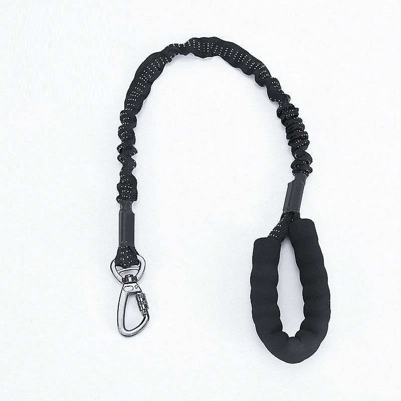 Dog Leash Heavy Duty 80-105cm Shock Absorbing Bungee with Handle BK dealonline.co.nz