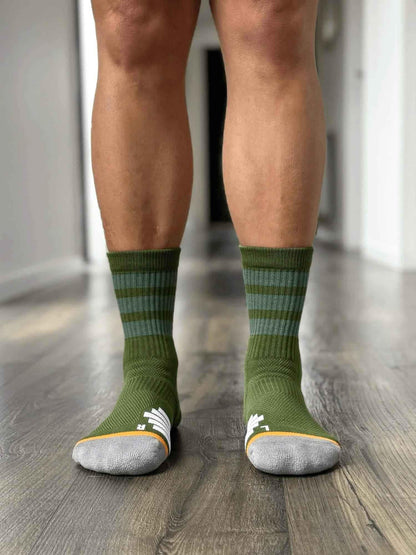 Organic Cotton Luxe Crew Sock - Forest