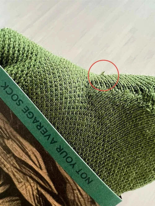 Organic Cotton Luxe Crew Sock - Forest (Imperfect)