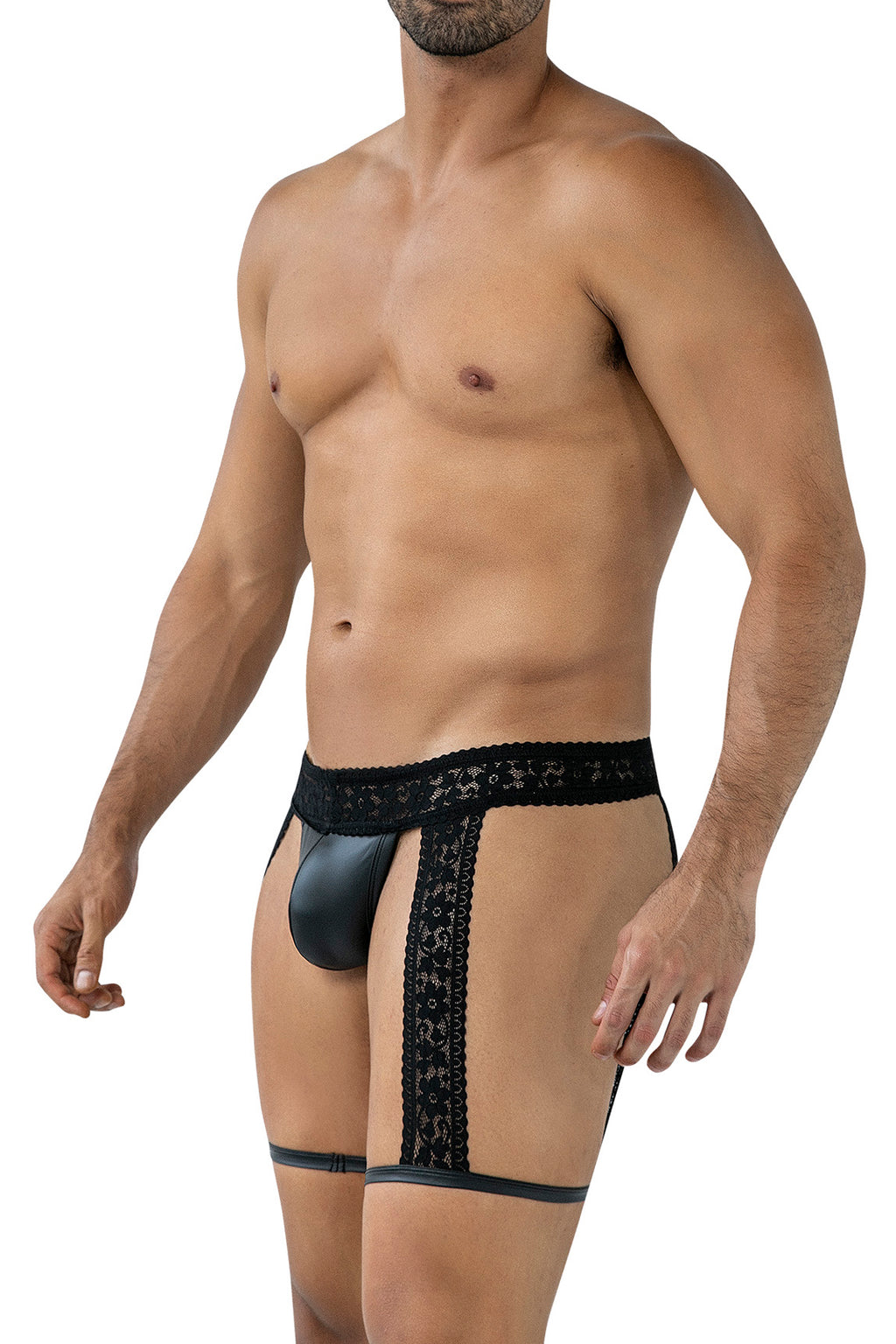 Black Lacey Garter C4MRAV103 - XL-4