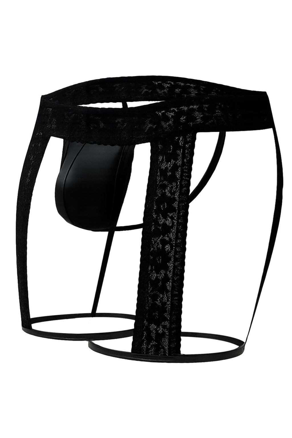 Black Lacey Garter C4MRAV103 - XL-0